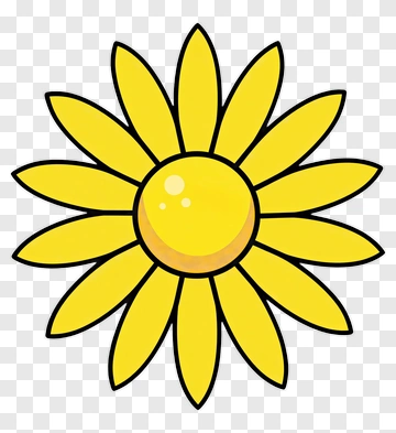 Yellow Sunflower PNG