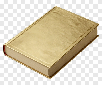Golden Book With Red Binding PNG