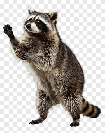 Raccoon Standing On Two Legs PNG