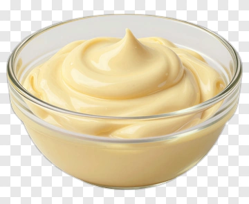 Mayonnaise In A Glass Bowl PNG