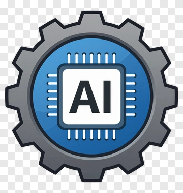 AI Gear Chip Icon PNG
