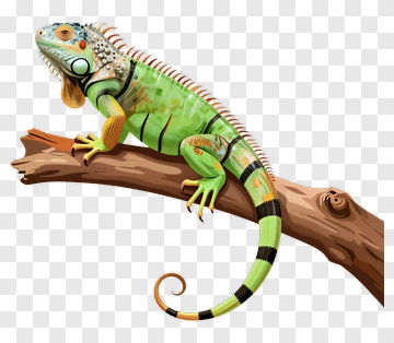 Iguanas On Branch PNG