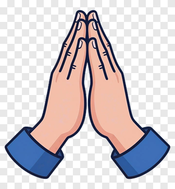 Hands In Prayer Gesture PNG