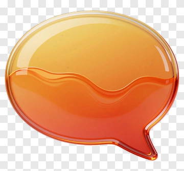 Glass Speech Bubble PNG