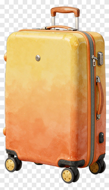 Watercolor Suitcase PNG