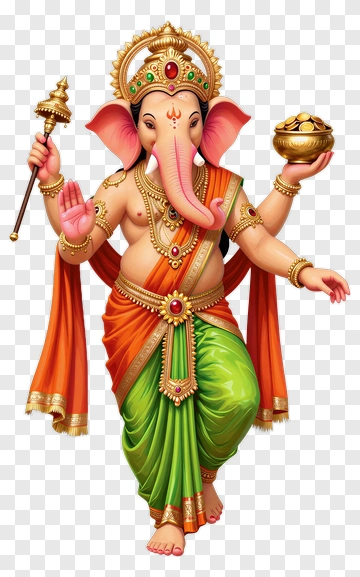 Ganesha Hindu God With Elephant Head PNG