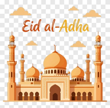 Eid Al-Adha Mosque Illustration PNG
