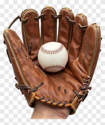Baseball Glove Holding Baseball PNG