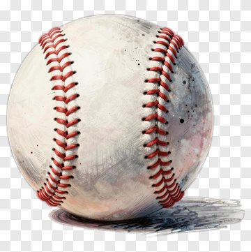 Watercolor Baseball PNG