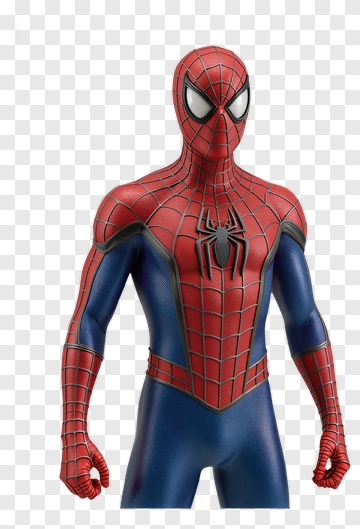 Spider-Man In Red And Blue Suit PNG