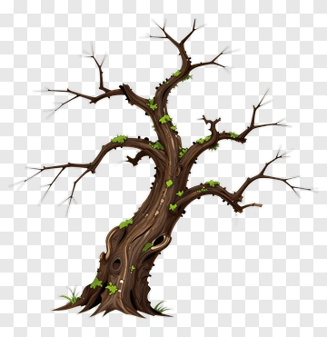 Ancient Tree With Moss PNG