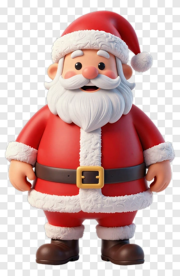 Cartoon Santa Claus In Red Suit PNG