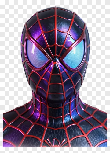 Spider-Man In Iridescent Suit PNG
