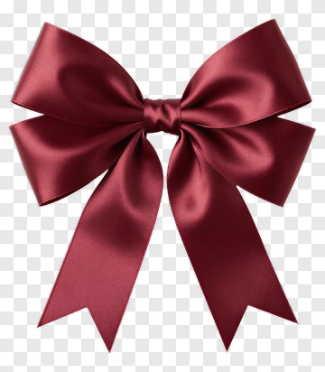 Red Satin Bow PNG