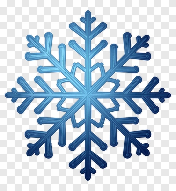 Blue Snowflake PNG