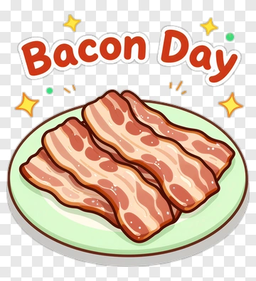 Bacon Day Celebration PNG