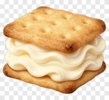 Sandwich Cookie With Cream Filling PNG