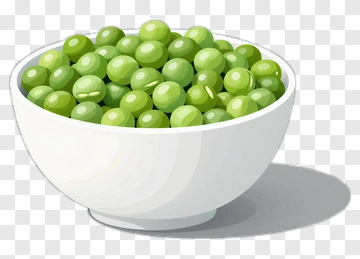 Bowl Of Green Peas PNG