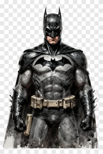 Batman In Detailed Armor PNG