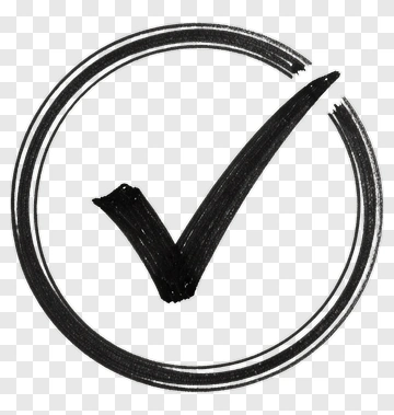 Hand Drawn Checkmark In Circle PNG