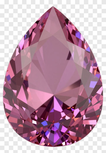 Pear-Shaped Pink Diamond PNG