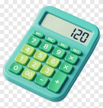Green And Blue Calculator PNG