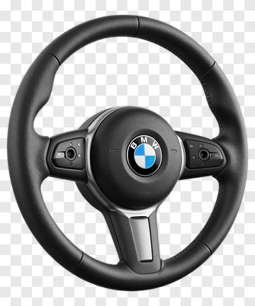 BMW Steering Wheel With Leather Grip PNG