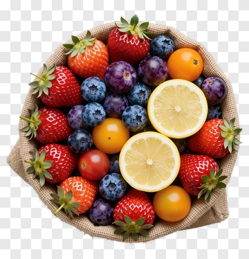 Fresh Fruit Bowl PNG