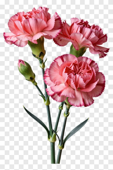 Pink Carnation Flower Bouquet PNG