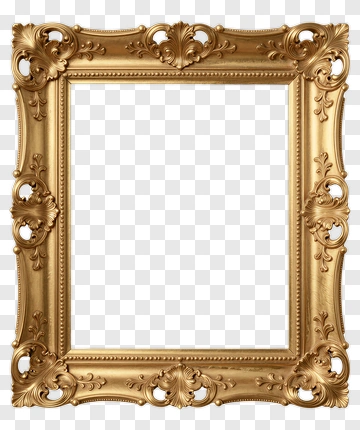 Ornate Gold Frame PNG