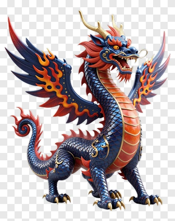 Chinese Dragon Statue PNG