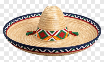 Traditional Sombrero With Colorful Embroidery PNG