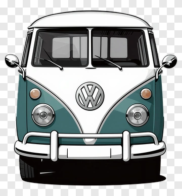Classic Volkswagen Van PNG