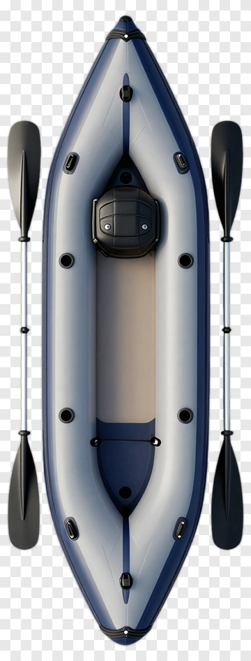 Inflatable Kayak With Paddles PNG