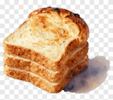 Stack Of Toasted Bread PNG
