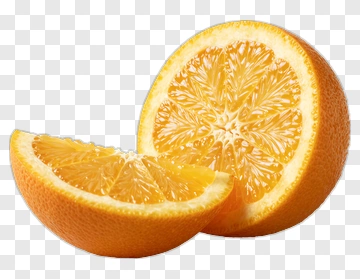 Fresh Orange Sliced And Halved PNG
