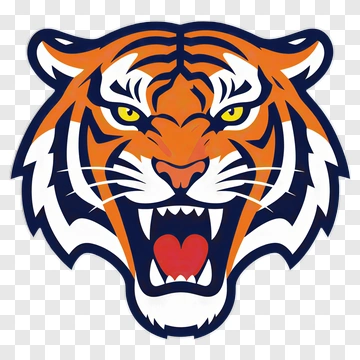 Tiger Head Mascot Logo PNG