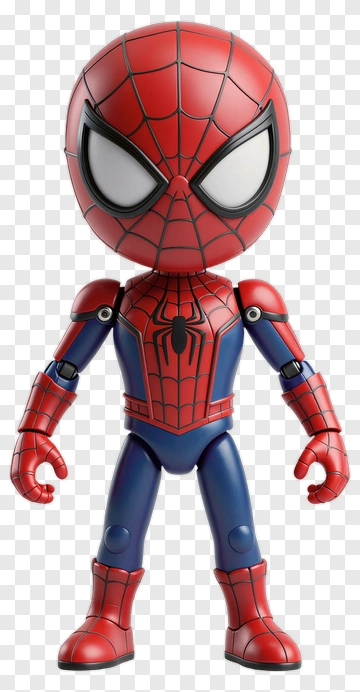 Spider-Man Chibi Action Figure PNG