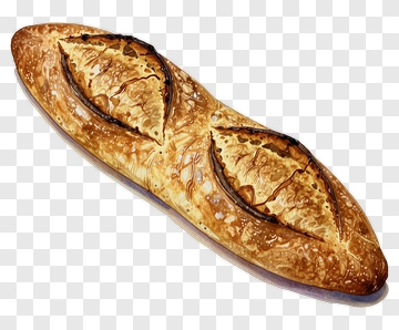 Freshly Baked Baguette PNG