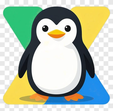 Cute Penguin Mascot PNG