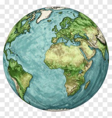 Hand-drawn Globe Of Earth PNG
