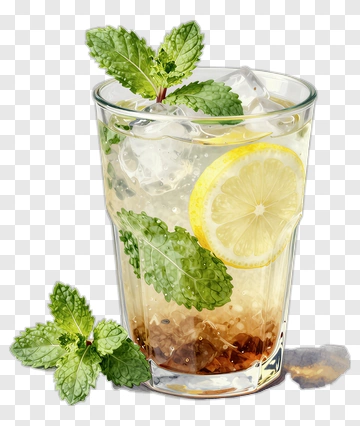 Refreshing Lemonade With Mint PNG