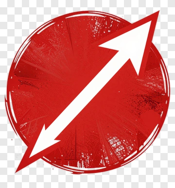 Red Circle With White Arrow PNG