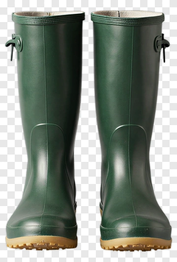 Green Rain Boots PNG