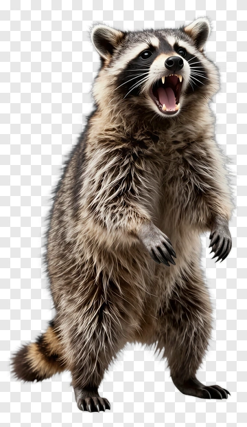 Raccoon Standing On Two Legs PNG