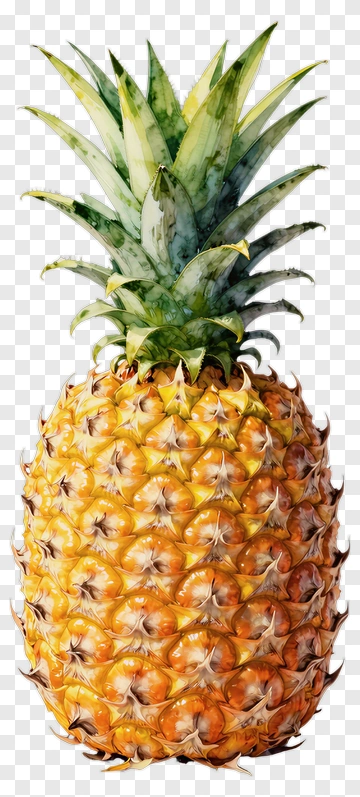 Watercolor Pineapple PNG