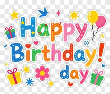 Happy Birthday Celebration PNG