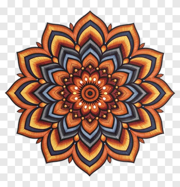 Colorful Mandala Design PNG