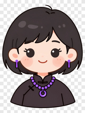 Cartoon Woman In Traditional Clothing PNG
