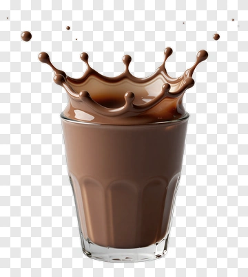 Chocolate Splash In Glass PNG